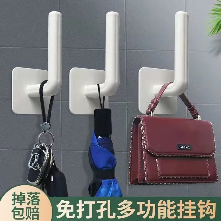  【新疆包邮】L形挂钩免打孔承重粘胶挂钩无痕粘贴家用自粘粘钩