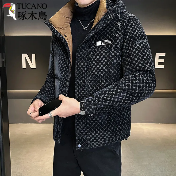 TUCANO/啄木鳥羽绒服男款2025冬季新款加厚保暖连帽帅气男士外套