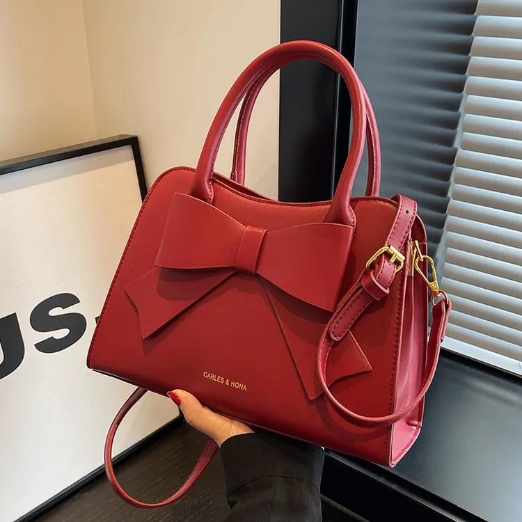 婚包红色轻奢小众新款气质高级女包手提包结婚包包婚包新娘