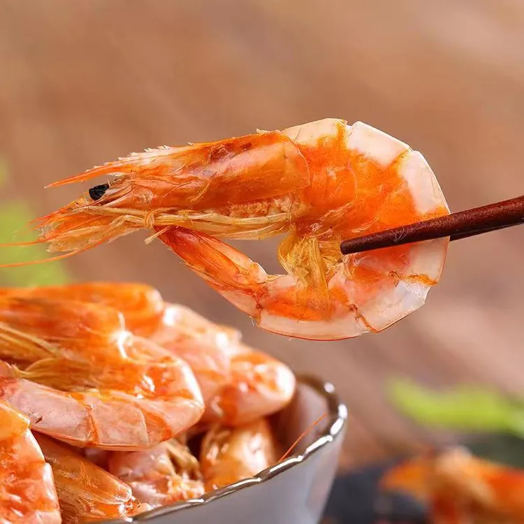 开袋即食烤虾干(盐田大虾虾有黑头)无冷冻保存