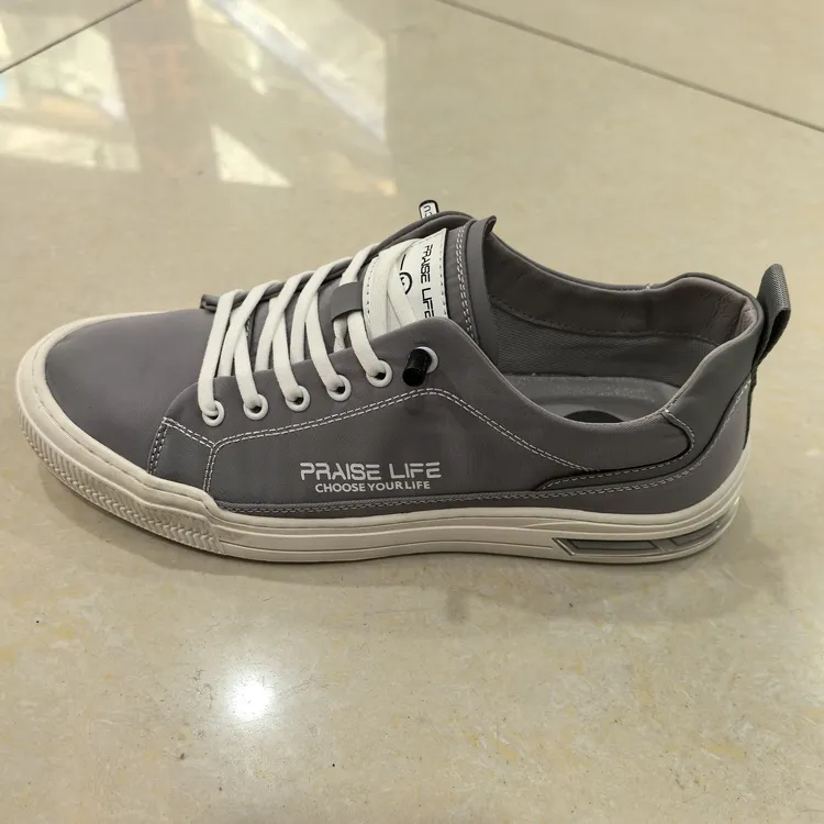 海品男鞋秋季新款透气运动休闲帆布鞋男士懒人一脚蹬潮流板鞋021