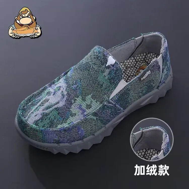 懒人杜德加棉新款低帮休闲潮鞋帆布鞋一脚蹬帆布鞋男鞋男士帆布鞋