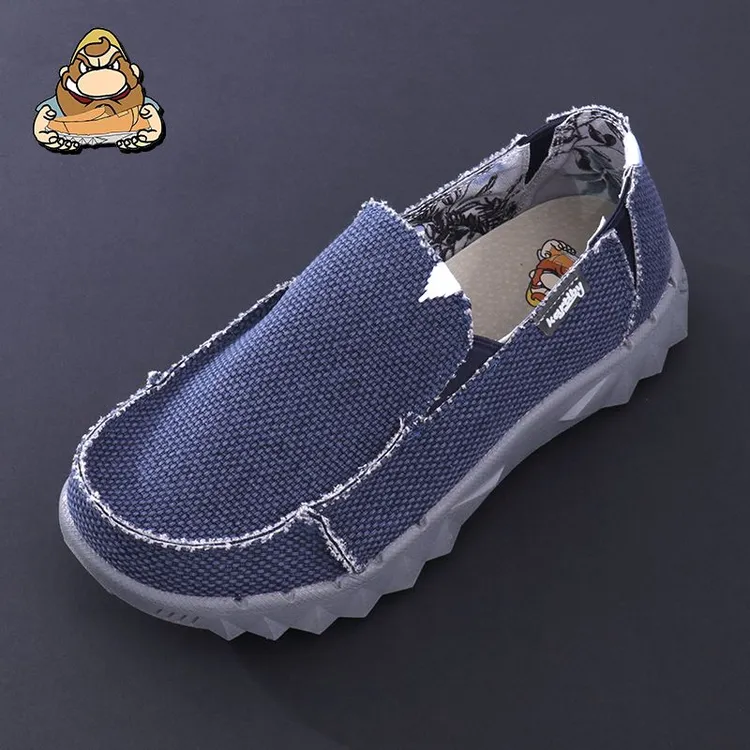 懒人杜德帆布鞋男士一脚蹬新款夏季透气低帮轻便时尚懒人鞋男鞋