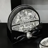 法式陶瓷吐骨碟家用简约骨盘小碟子餐桌吃饭垃圾渣盘骨头碟盘子