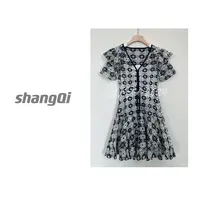 【西海岸假日】高端显瘦遮肚子收腰轻奢气质连衣裙。——A86/卡码拍大