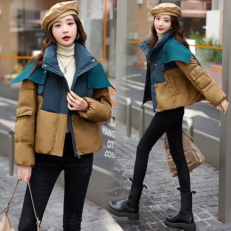 小个子洋气减龄时尚宽松冬装新款韩版气质休闲短款白鸭绒羽绒服
