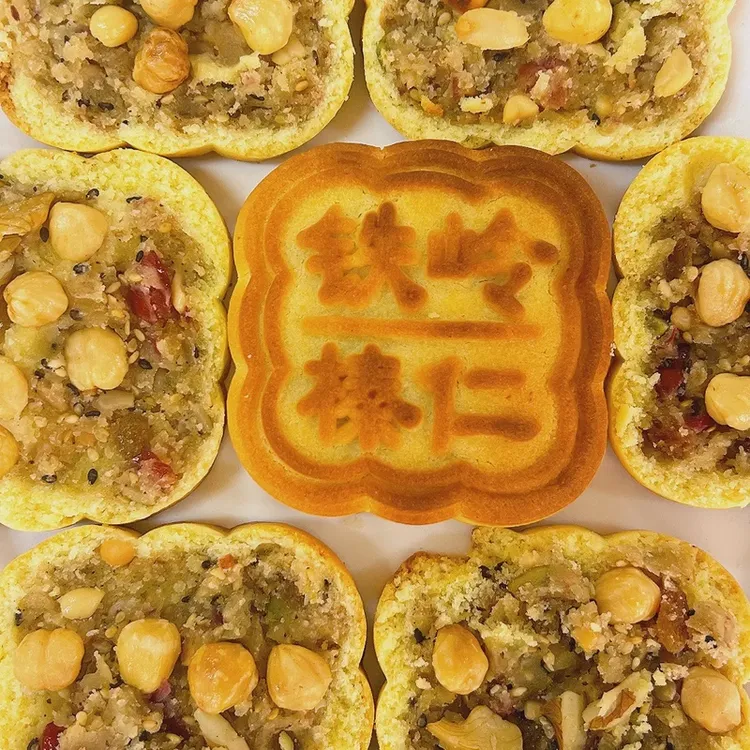 永强果园铁岭福升合东北榛仁月饼90g特产传统中秋节老式糕点