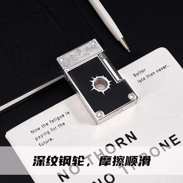 TSHOMX【西部牛仔】商务高档复古纯铜朗声打火机送男生生日礼物