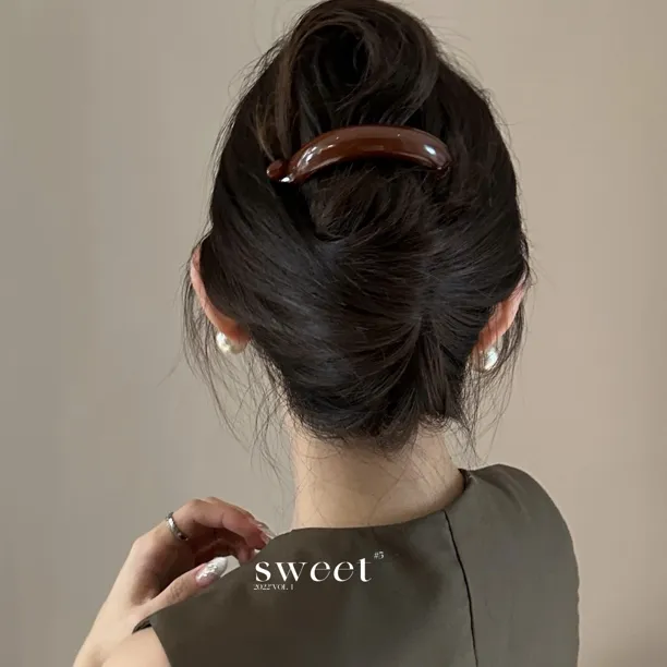 SWW两用一字夹加长加厚香蕉夹后脑勺短发夹神器发夹头饰