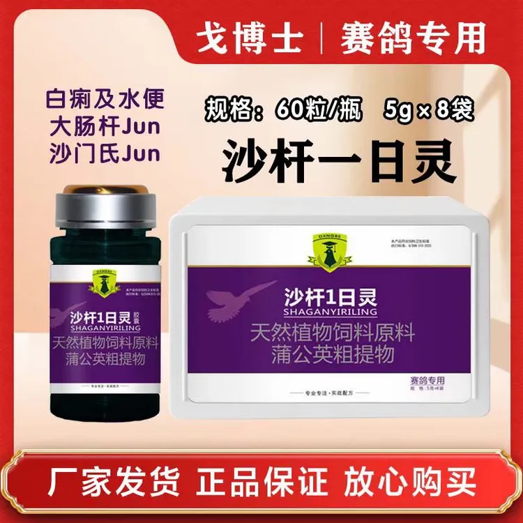 戈博士 沙杆一日灵粉剂/胶囊 赛鸽信鸽用品 鸽子肠道保健调理