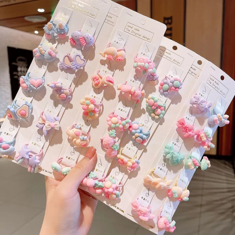 婴幼儿宝宝发圈马卡龙色系啾啾辫专用小号发绳头饰可爱女童发饰