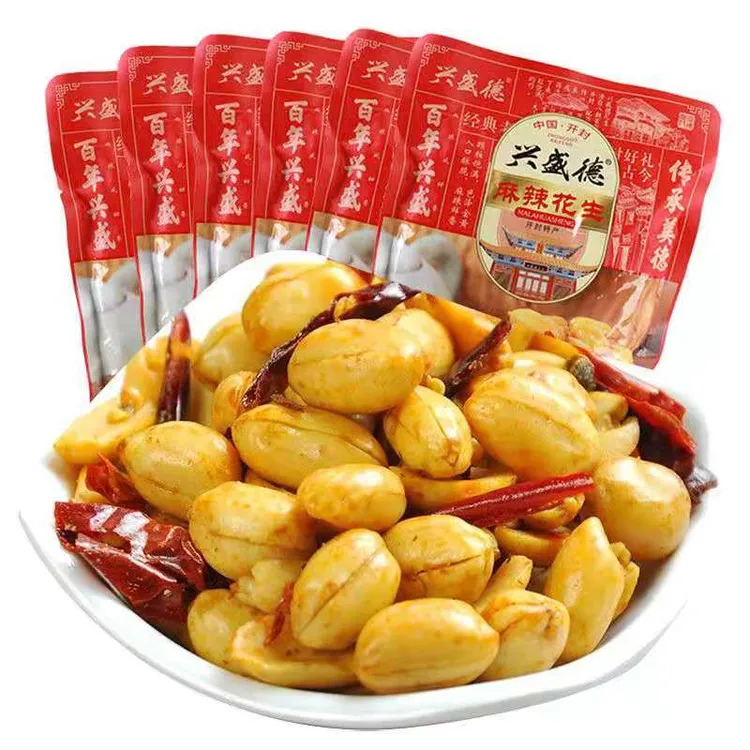 开封特产兴盛德麻辣花生藤椒花生五香花生420克正宗解馋小零食