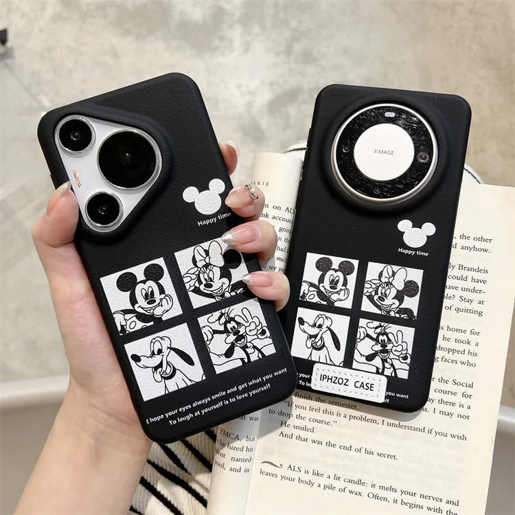 韩系卡通适用华为mate60pro+手机壳pura70pro液态女款40/50保护套