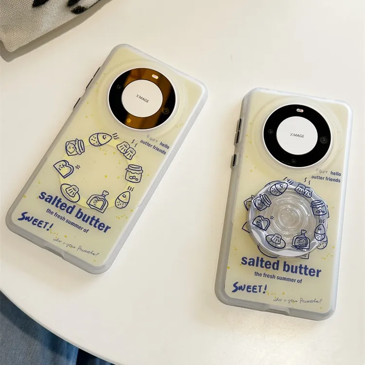 吐司奶酪高级感趣味磁吸软壳适用华为mate60pro+手机壳男女款防摔