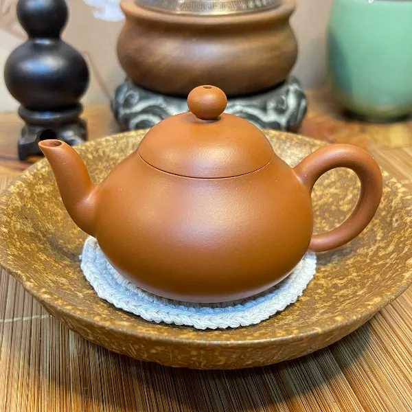 【壶缘说】纯手工手拉壶鸡蛋黄小矮梨壶精致小品壶100C功夫茶壶梨形