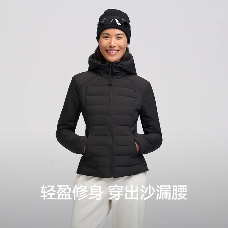 【王紫专属】安欧兔沙漏腰羽绒服丨保暖修身防风外套女款连帽ZB