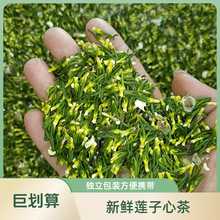 手工优选莲子芯茶嫩绿新鲜莲子心泡水正宗宁都莲芯