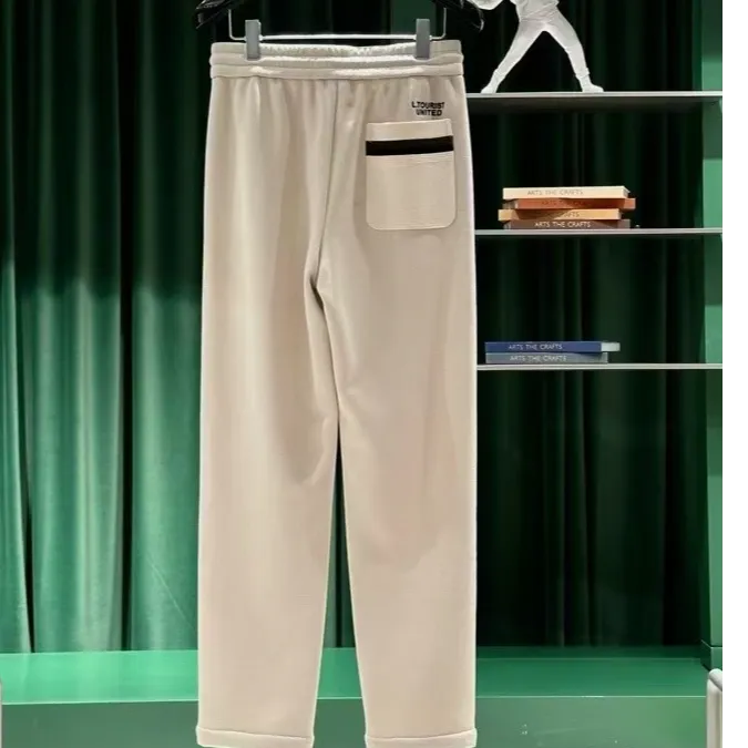 24年秋冬男士时尚简约加绒直筒休闲运功裤