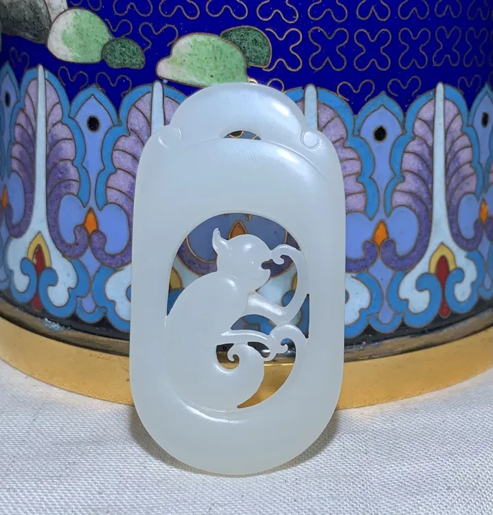 海派精品十二生肖系列玉牌猴牌
