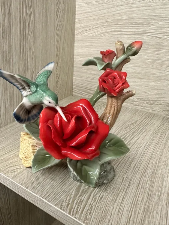 八十年代景德镇花鸟摆件