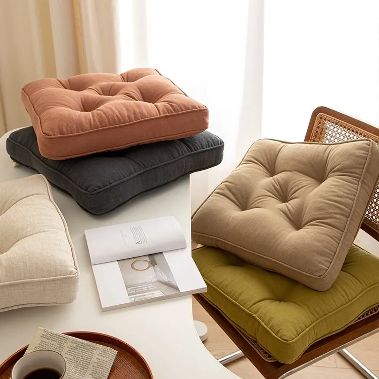 灯芯绒加厚坐垫屁股垫纯色美臀椅垫家用阳台飘窗榻榻米坐垫椅子