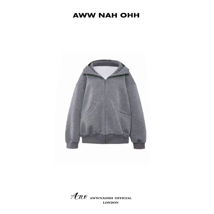 【SSS买手店】AwwNaOhh设计师宽松空气感oversize连帽卫衣外套百搭