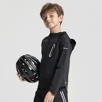 moodytiger【活动】【黑色小码】男童机能连帽卫衣防风春秋运动休闲
