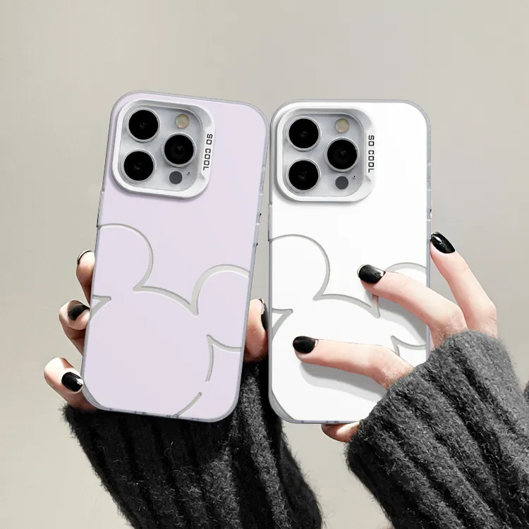 适用苹果15iPhone14手机壳13p华为彩银荣耀nova米老鼠头mate简约