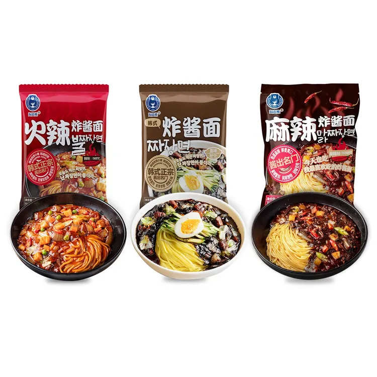 淘麦熊 韩式炸酱面 酱料浓郁 筋道好面3种口味  315g*3袋 【包邮】