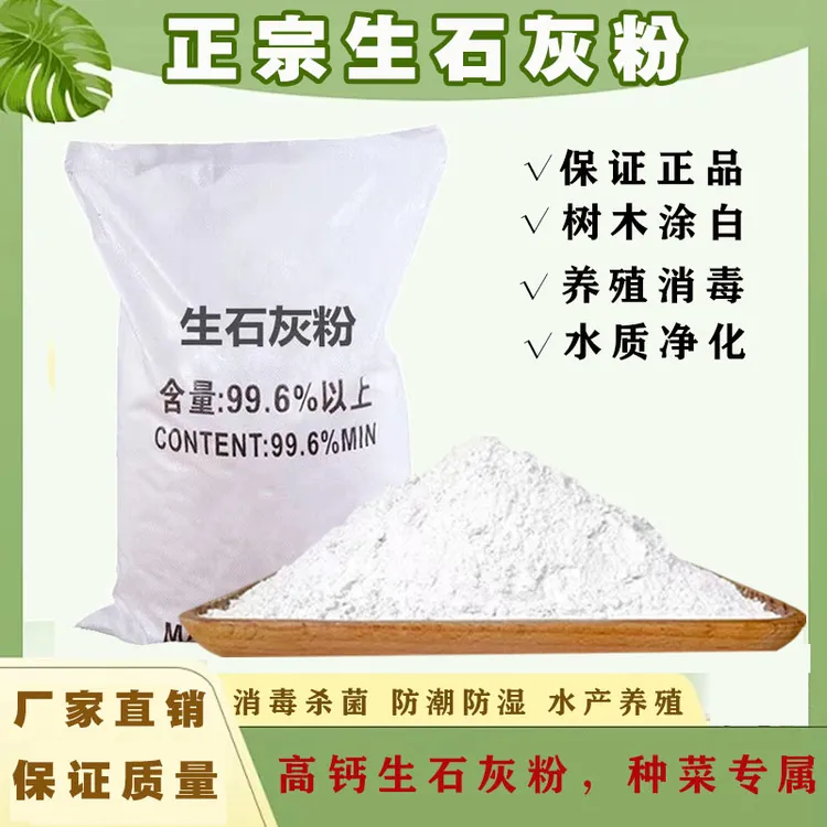 家用衣服净化生石灰粉菜地专用大面积消毒除湿防潮鱼塘高纯度杀菌