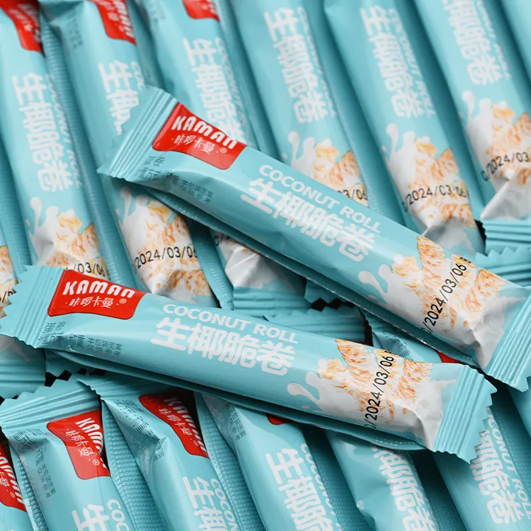 【40包独立装】咔啰卡曼生椰脆卷椰肉蛋卷酥脆儿童解馋网红休闲零食