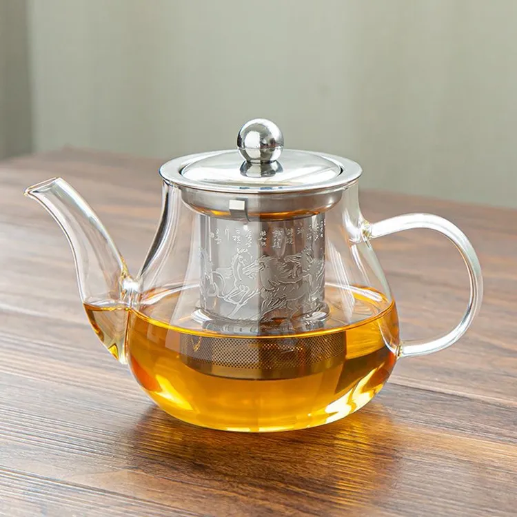 耐热玻璃茶壶钢胆功夫红茶冲茶器蒸茶水壶玻璃泡茶壶加厚过滤茶叶