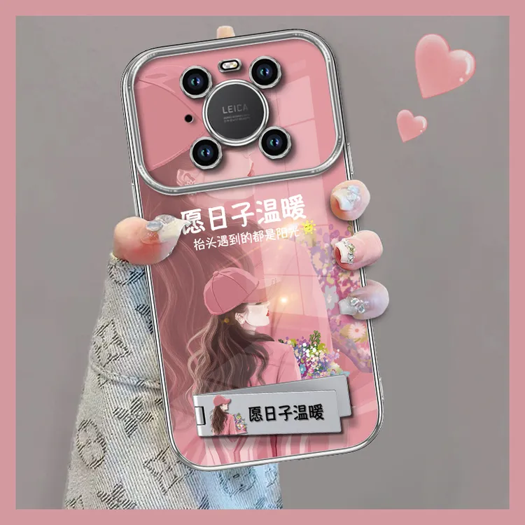适用华为mate40/e/pro手机壳6D视窗愿日子温暖防摔爆款保护套