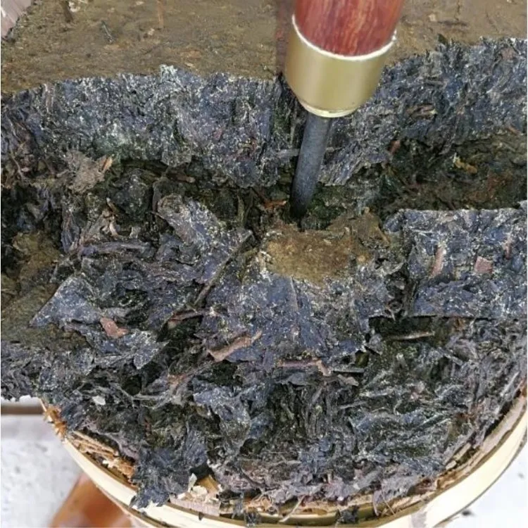 十年陈特级高野千两茶柱金花尖花卷茶36.25kg安化黑茶本地龙溪201