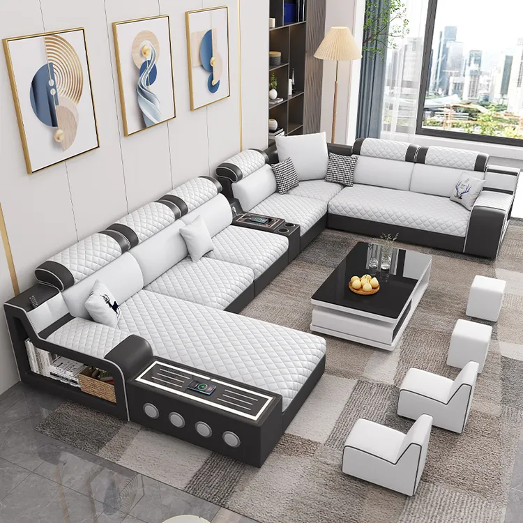 猫抓皮简约现代家用免洗耐刮耐磨布艺沙发乳胶贵妃大小户型组合