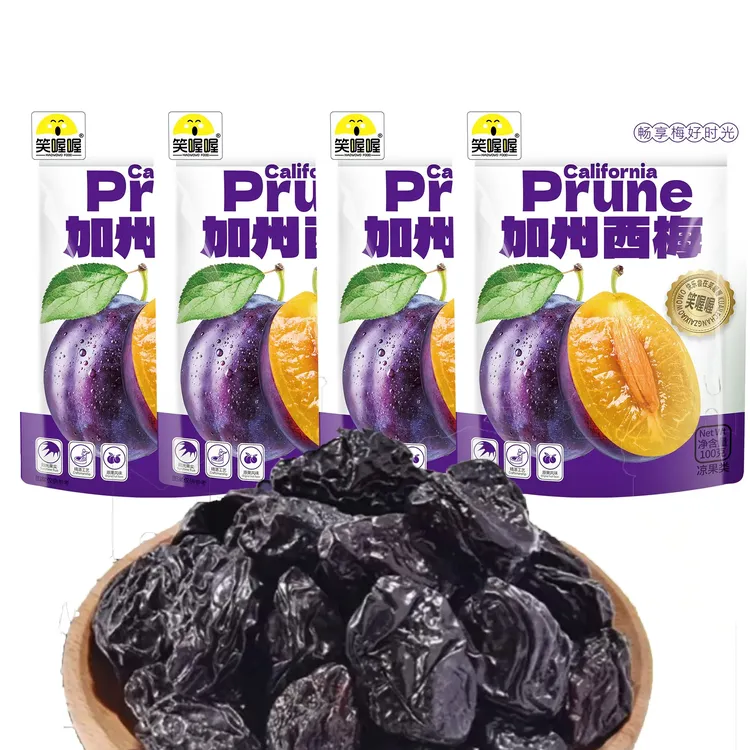 笑喔喔加州西梅梅酸甜蜜饯果脯100g*5袋加州西梅-P