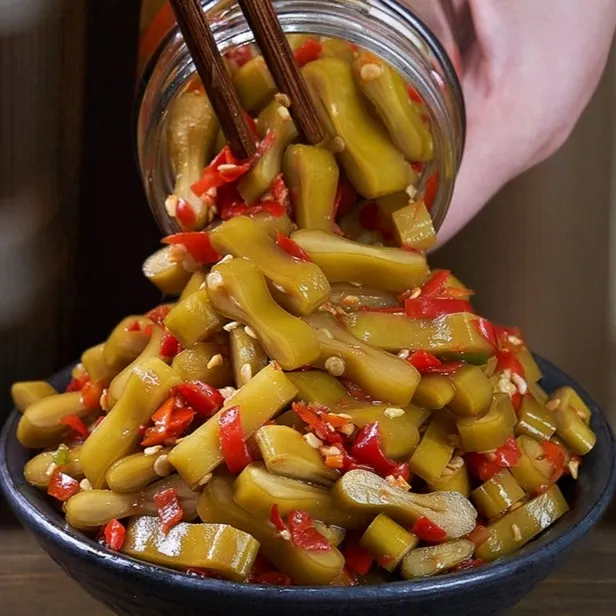 广西酸辣刀豆香辣脆口下饭菜泡菜300/528g新鲜腌制鲜嫩辣味食用