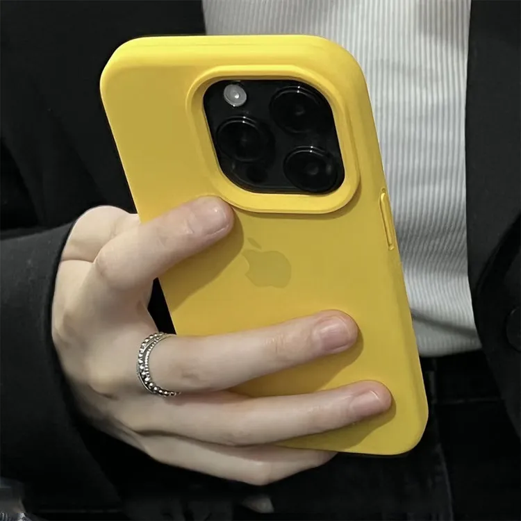 向日葵17液态硅胶壳iphone16promax大孔15防摔手机壳14女款13创意