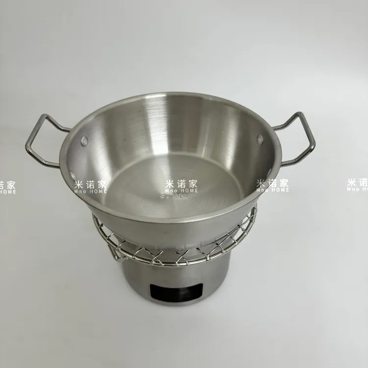 迷你小碳炉便携式户外不锈钢围炉家用烧烤煮茶橄榄酒精韩式烤肉炉