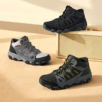 斯凯奇男鞋厚底休闲运动鞋复古舒适高帮鞋耐磨徒步户外鞋237612