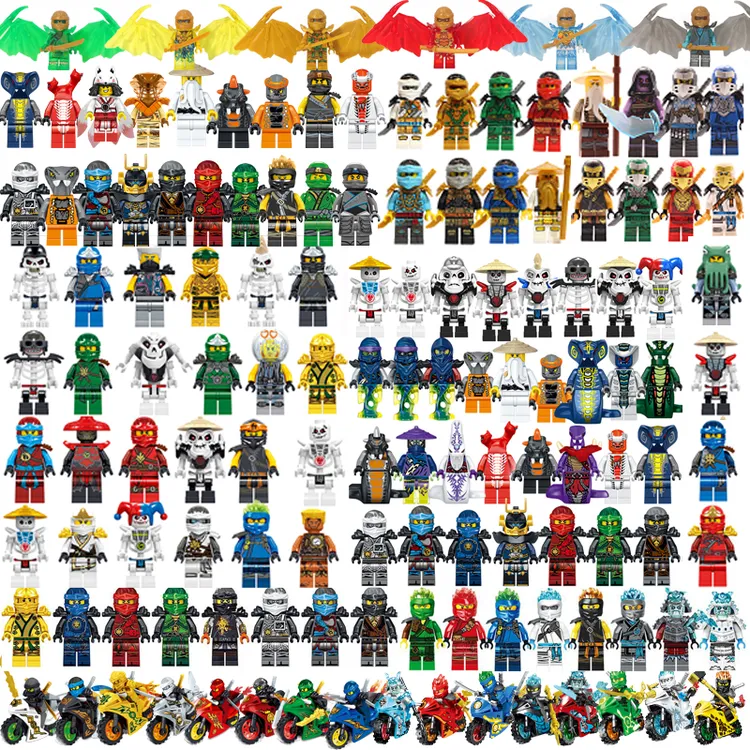 积木幻影忍者系列积木小人仔人偶炫酷凯赞男孩子女孩子益智拼