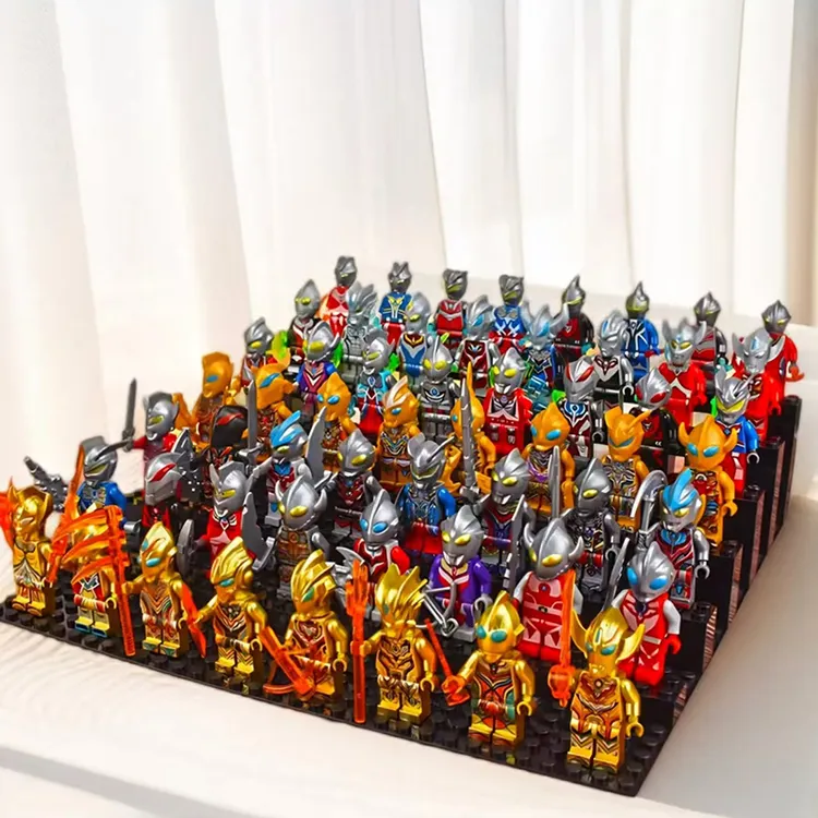 人仔积木拼装益智奥特积木小人拼装儿童玩具礼物