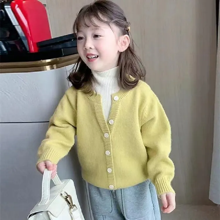 假两件套头打底毛衣2025春装新款长袖加厚洋气女童装针织衫儿童