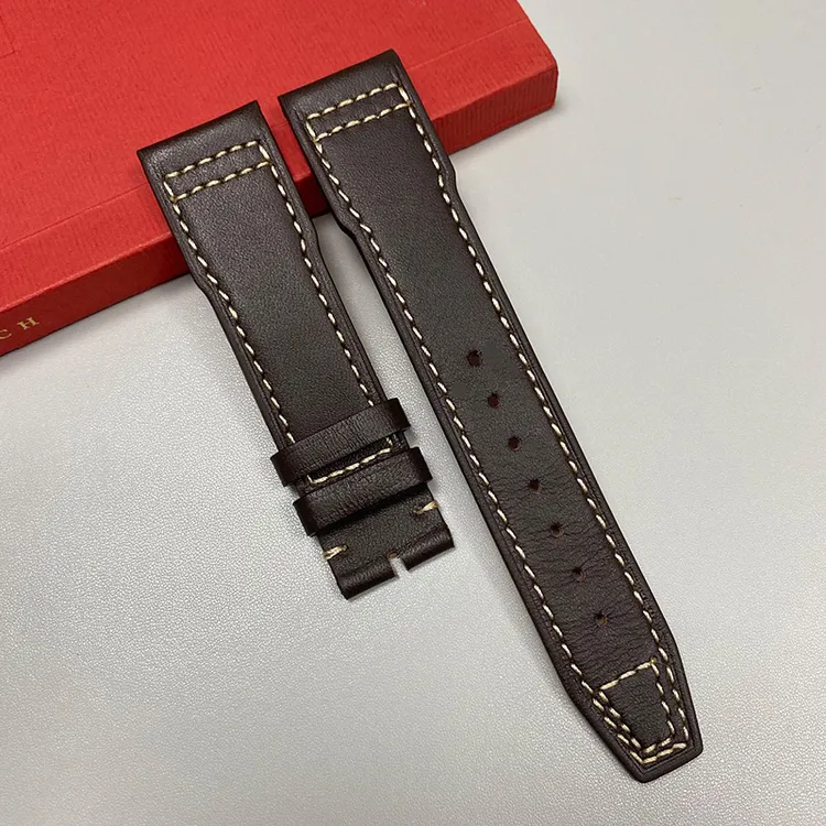 琅琨真皮表带适用于万国飞行员小王子精品双面头层牛皮防汗