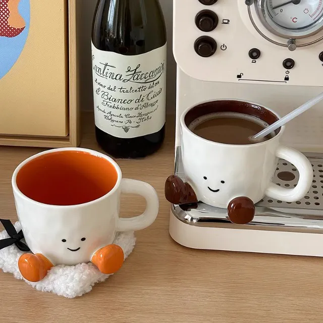 卡通陶瓷马克杯咖啡杯饮料杯牛奶杯子闺蜜礼物高颜值