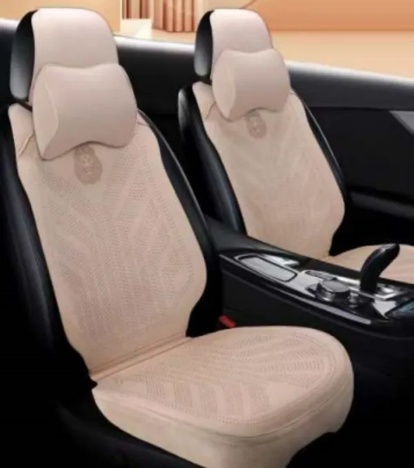 高端翻毛皮奢新款包围翻毛皮汽车坐垫打孔透气四季通用