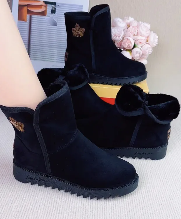 老北京羊京绒加厚大棉雪地靴