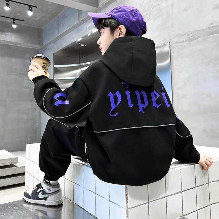 男童套装春秋款2024新款秋季卫衣中大儿童男孩秋装痞