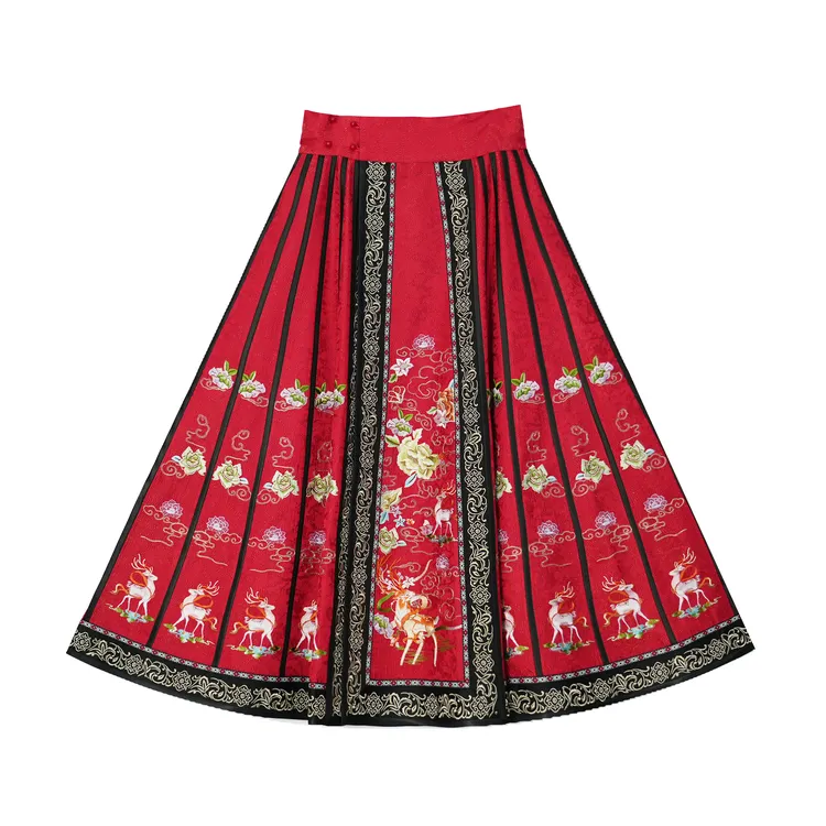 【七彩神鹿】26片女士中国风传统国风中式重工刺绣复古百搭马面裙