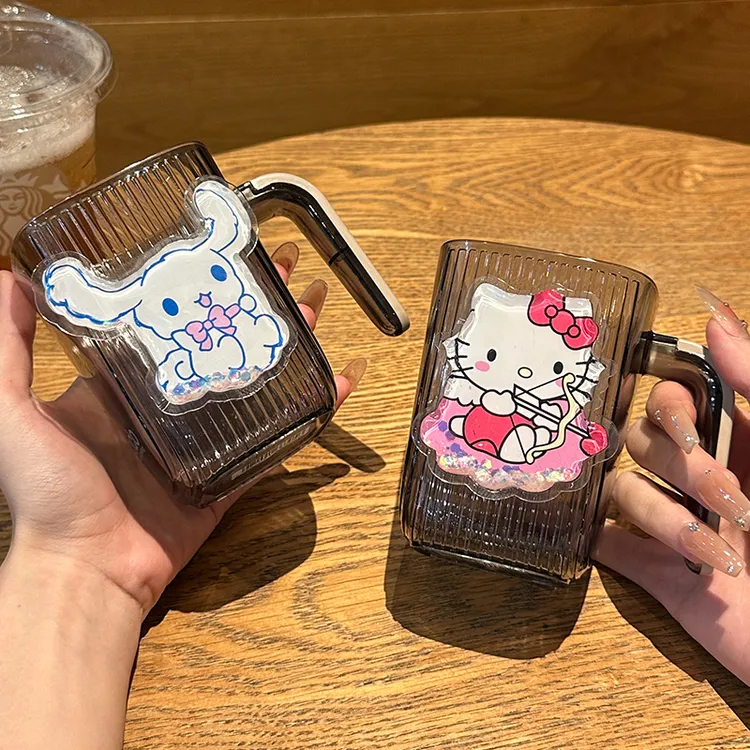 漱口杯透明杯子儿童学生宿舍卫生间家用卡通玉桂狗美乐蒂刷牙杯